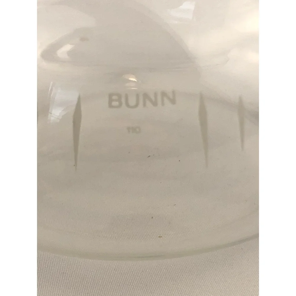 Vintage Bunn 6 Cup Glass Coffee Carafe Pot Replacement Black Handle Lid Decanter